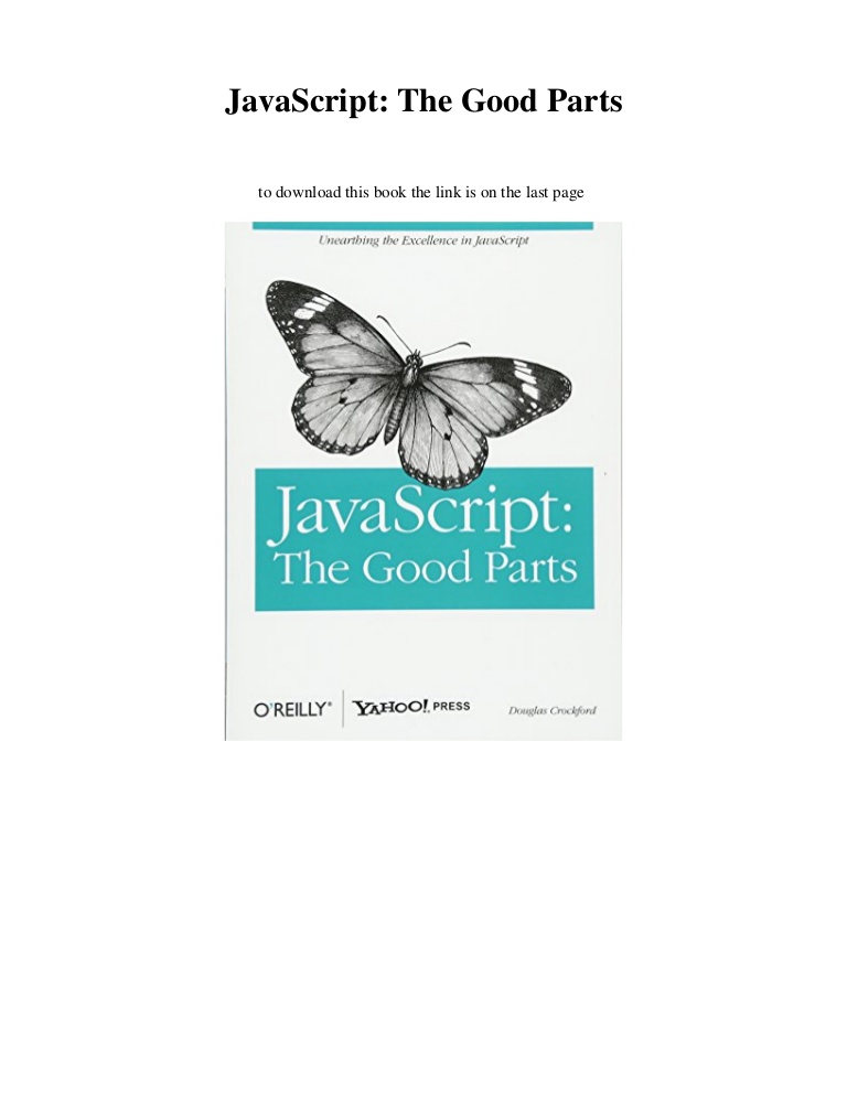 Javascript the good parts pdf 2018 download